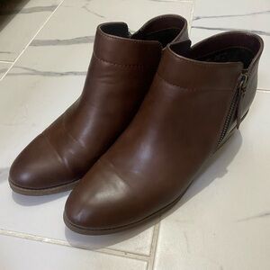 Time and Tru Brown Ankle Boots